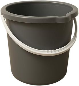 JOEY'Z 10QT (9.5L) Heavy Duty Sturdy Spout Pail Bucket with Durable Grip Handle for Cleaning, Mopping, Projects, Storage, Paint