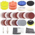 104pcs Car Polishing Kit 3Inch Car Polishers and Buffers Headlight Restoration Kit with M10 Backing Pad, Nano Sparkle Cloth for Light Car Scratch Remover