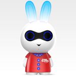 TARBULL SuperBuddy Rabbito Kids Speaker- 900+ Stories, Rhymes, Songs- Electronic Educational and Learning Toy | Voice Recording | Bluetooth | Night Lamp for Kids | Gift for Kids Boys and Girls (Red)