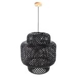 Happyyami Rattan Lampshade Bamboo Woven Lantern Light Ceiling Lampshade Pendant Light Hanging Woven Bamboo Pendant Light for Living Room Dining Room Restaurant (No Bulb) Home Decor