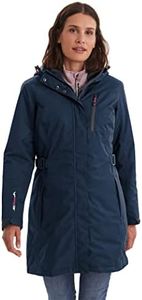 Killtec Women's Alisi Functional Parka with Zip-Off Hood, Dark Navy, 38