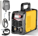 Aomdom 300A Electrode Welding Machine, Inverter Welding Machine, 220 V, ARC Welder, IGBT Digital Display, LCD Electrodes Inverter with Welding Screen, Wire Brush, Hammer Electrodes