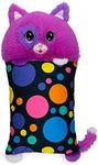 Fluffaluff Pets - Pillows That are Fluff Pets - Pillowcase Snaps On & Off - Mix & Match - 16" Opal The Purple Kitty, Multicolor