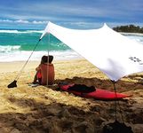 Neso Tents Beach Tent with Sand Anchor, Portable Canopy SunShade - 7' x 7' - Patented Reinforced Corners (White)