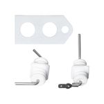 Ctuoptuo 104000012 Electrode, Flame Rod, & Gask, Fit for Rinnai Tankless Water Heaters