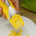Radha Gonind Stainless Steel Corn Peeler Tool (Pack of 1) | Corn Cob Stripper & Kernel Remover for Sweet Corn | Manual Corn Cutter for Stripper, Sheller with Comfortable Grip, Kitchen Accessories