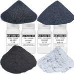 Sackorange 3 Pounds 4 Bottles Rock Tumbler Refill Grit Media Kit | 4-Steps for Tumbling Stones, Compatible with National Geographic, Thumler, and Lortone Tumblers (4 Grit Assortment)