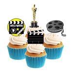 Sprinkles & Toppers Ltd Hollywood Movie Collection Edible Stand Up Wafer Paper Cake Toppers (12 Pack)