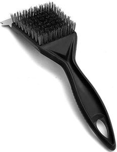 HOMETOOLS.EU - Brosse à Gril en Acier Inoxydable, Brosse métallique, Outil de Nettoyage avec grattoir, pour Gril à Charbon, Barbecue électrique, Fumeur