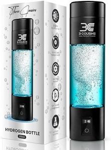 3C Hydrogen Water Bottle – Boost Energy, Detox & Speeds Recovery – Certified H₂ Generator (Up to 6000+ PPB) – Japanese SPE/PEM Tech – 5 & 10 Min Dual Modes with LED Display, USB-C Rechargeable, 9.1 OZ