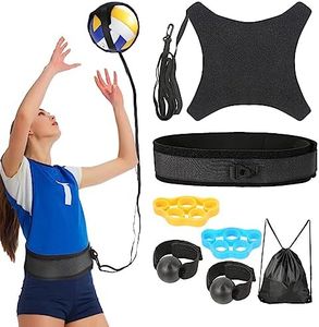 Davllin Volleyball Training Equipment Aid,Premium Volleyball Rebounder Trainer Kit,Solo Practice Trainer for Serving Setting Spiking and Arm Swing,Volleyball Gifts for Teen Girls & Boys