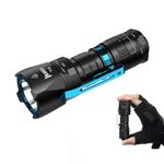 WUBEN T4 Tactical Flashlight Rechargeable for EDC, Small Flashlight Powerful 401M Long Throw, Pocket Flashlight with Tactical/Duty/Lock 3 Modes, Mini Flash Light for Police, Military, and Daily Use