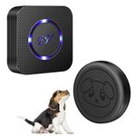 Dog Door Bell Doggie Doorbell for Potty Training with Wireless Waterproof Touch Button Transmitter and Receiver (1 Receiver + 1Transmitter)