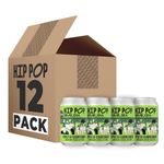 Hip Pop Kombucha, Apple & Elderflower, Low Calorie, 100% Natural, Vegan, 12 x 330 ml