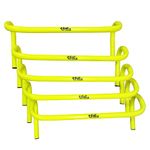 Fitfix® Training Hurdles for Field Training and Speed Coordination ! Hurdles for Kids Occupational Therapy 6,9,12 Inch Agility Hurdles Height 6 inch -Qty 5 ps