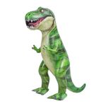 JOYIN 76CM T-Rex Dinosaur Inflatable, Tyrannosaurus Rex Inflatable Dinosaur Toy for Pool Party Decorations, Dinosaur Birthday Party Gift for Kids and Adults (Green)