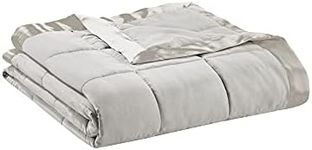 Madison Park Windom Microfiber Down Alternative Blanket, Full/Queen, Grey