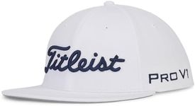 Titleist Men's Tour Elite Flat Bill Golf Hat White/Navy