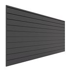 Proslat 88105 Heavy Duty PVC Slatwall Garage Organizer, 8-Feet by 4-Feet Section, Charcoal