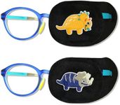 Astropic 2Pcs Eye Patches for Kids | Boys Dinosaur Eye Patch for Glasses | Medical Eye Patches for Children with Lazy Eye | Amblyopia Eye Patch for Toddlers (Right Eye)