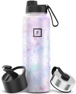 IRON °FLASK Sports Water Bottle - 40 Oz 3 Lids (Wide Spout Lid), Leak Proof - Stainless Steel Gym & Sports Bottles for Men, Women & Kids - Double Walled, Insulated Thermos, for Mom