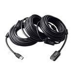 USB 2.0 Extension Cable 80Ft,USB 2.0 Extender Cord Type A Male to A Female for Printer, Keyboard, Game Console,Loudspeaker, scanners, Security Camera and More (80Ft/25M)