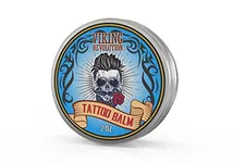 Viking Revolution Tattoo Aftercare Balm (57g / 2 Oz) - For Before, During & Post Tattoo – Safe, Natural Tattoo Cream – Moisturizing Lotion to Promote Skin Healing – Tattoo Brightening Treatment Viking Revolution Tattoo Aftercare Balm