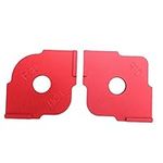 BstXqty 2 Pieces Of Corner Radius Quick Fixture Template Semicircle Positioning Carpenter Trimming Tool Radius Fixture for Carpenter Wiring R10 R15 R20 R30