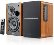 Edifier【Upgraded】 R1280DBs Active Bluetooth Bookshelf Speakers - Optical Input - 2.0 Wireless Studio Monitor Speaker - 42W RMS with Subwoofer Line Out - Wood Grain