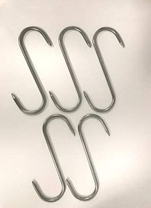 Générique Crochet INOX 430 Esse de Boucher 16 cm diam 6mm, Lot de 5