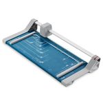 Dahle 507 A4 Self-Sharpening Paper Trimmer Guillotine with Safety Cutting Protection, Blue