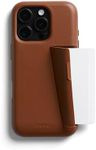 Bellroy Phone Case – 3 Card for iPhone 16 Pro (Leather iPhone case, Phone Wallet) - Sienna