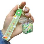 DD RETAILS Creative Floating Quicksand Keychains || Liquid Keychains with Pendant || Acrylic Glitter Keychain For Bags & Keys For Boys And Girls (Multicolor) (Pack Of 1) (Toilet Shape Keychain)