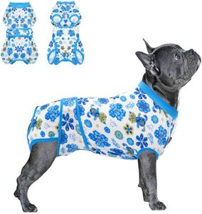 PetWarm Recovery Suit for Dogs – Dog Cat After Surgery Onesie for Male & Female Dogs – Post-Spay & Neuter, Weaning, Prevents Licking–Cotton Protect Dog Abdominal–Dog Cone & E-Collar Alternative, Small