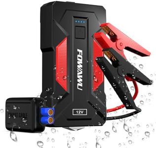 FOWAWU 3000A 24800mAh Jump Starter, Water-Resistant Car Jump Starter Battery Pack(9.0L Gas,7.0L Diesel), Portable Jumper Starter with USB 3.0/LED Light