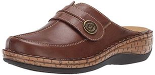 Propet Womens Jana Clogs Flats Casual - Brown, Brown, 7.5