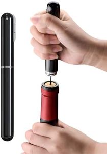 FBBULES 2-in-1 Air Pressure Wine Opener with Foil Cutter, Air Pump Wine Bottle Opener Handheld Wine Corkscrew Gifts for Wine Lovers