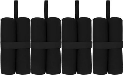 MOOCY Canopy Weight Bags(120LBS) for Pop up Canopy Tent, Leg Canopy Weights Sand Bags for Instant Outdoor Sun Shelter Canopy/Patio Umbrella,Set of 4,Black