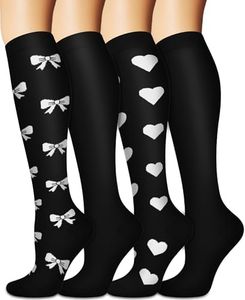 Compression Socks for Women and Men Circulation (3 Pairs) is Best Support for Running Athletic Cycling Hiking