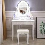 COVMAX Vanity Table Set with Lighte