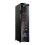 Ivation 18 Bottle Compressor Wine Cooler Refrigerator w/Lock | Large Freestanding Wine Cellar For Red, White, Champagne or Sparkling Wine | 41f-64f Digital Temperature Control Fridge Glass Door Black