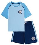 MANCHESTER CITY Kids Short Pyjamas 9-10 Years Blue