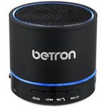 Betron KBS08 Bluetooth Speaker, Wireless, Portable, Mini, Black