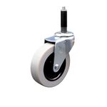 Service Caster - 3 Inch Swivel Thermoplastic Rubber Caster and 3/4" Expanding Adapter Stem - 110 lbs./Caster