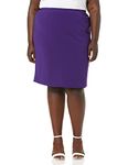 Calvin Klein Women's Plus Size Scuba Crepe Skirt, Night, 20W