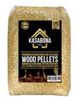 KasaBona Premium Quality Outdoor Pure Wood Pellets BBQ Pizza Oven Grills Fuel Universal ENPlus A1 BSLEco Friendly (15kg)