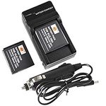 DSTE 2X KLIC-7004 Battery + DC30 Travel Charger Kit Compatible with Kodak EasyShare M2008 V1273 Zi8 Zi12 PlayFull Dual PlaySport PlayTouch Pentax Q7 Q-S1 as NP-50 D-li68