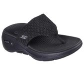 Skechers Women's GO Walk Arch Fit Sandal - Spellbound - Black Textile - UK 6