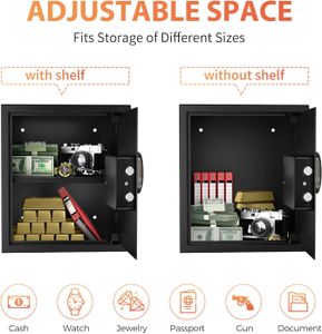 KABISAFE 43L Digital Safe – Electronic Lock, Large Security Box