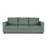 Wakefit Sofa Set for Living Room | 3 Year Warranty | 3 Seater Sofa, Sofa Set, Wooden Sofa Set for Living Room, Mini Three Seater Sofa - Napper (Fabric, Omega Green)